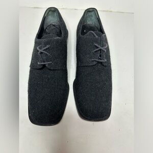 Joan Helpern signature man shoes size 9 cloth top leather heel and Soul